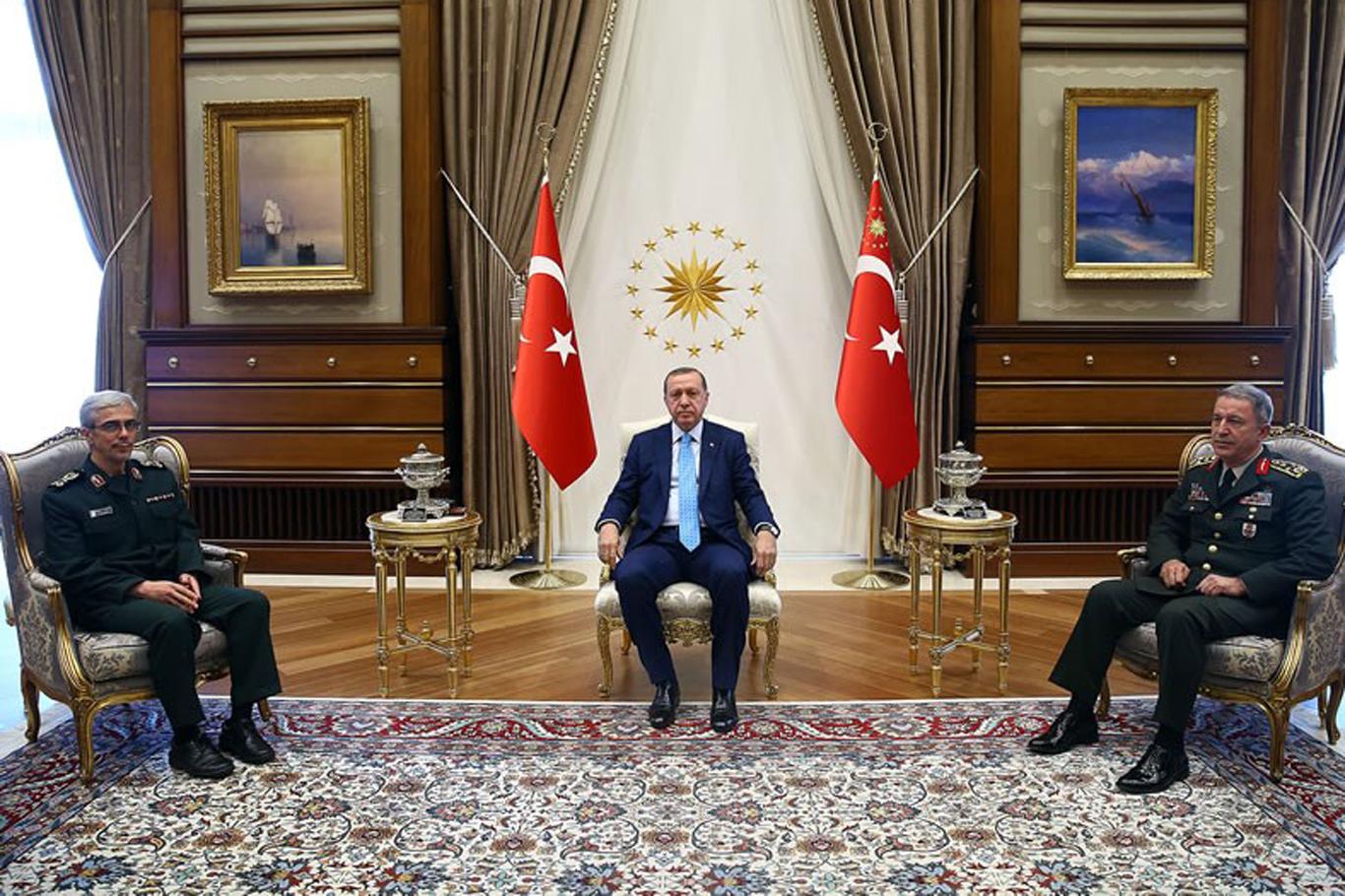 Cumhurbaşkanı Erdoğan İran Genelkurmay Başkanı'nı kabul etti